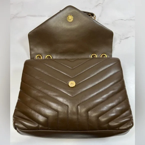 YSL Yves Saint Laurent LouLou Lou Lou Chain Handbag Shoulder Bag Crossbody Purse - Picture 5 of 10